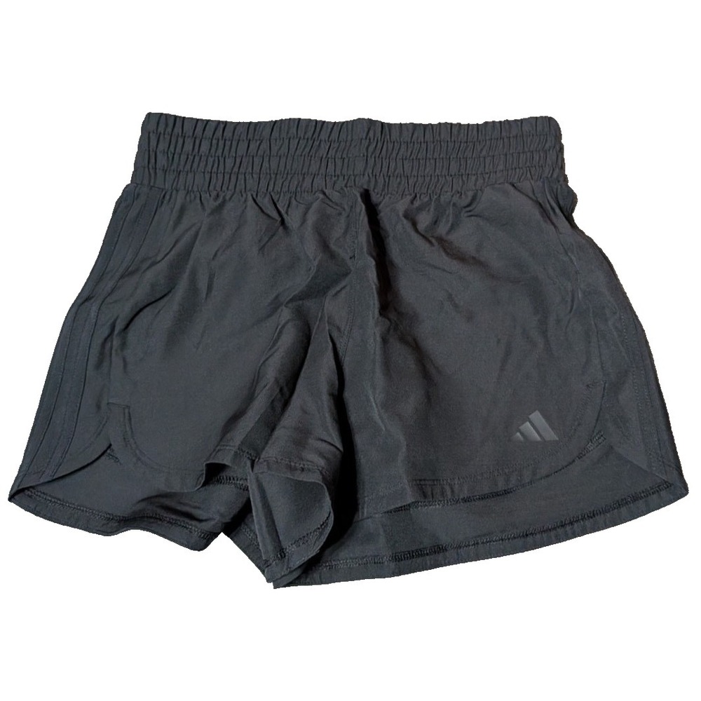 adidas Women's Pacer Training 3-Stripes Woven High-Rise 3" Shorts Size XS Black